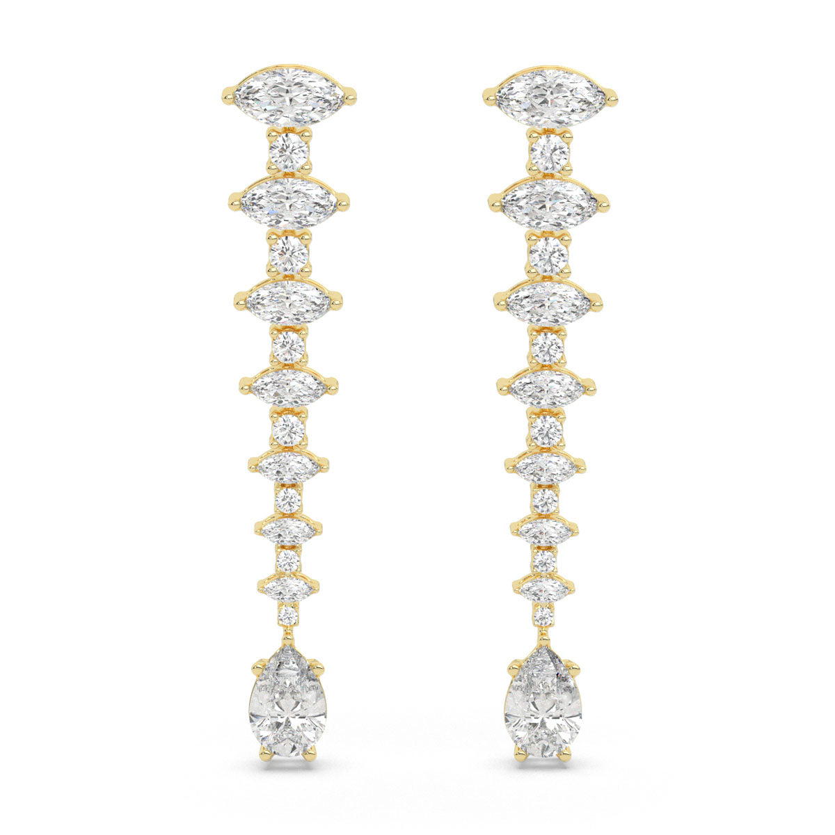Cascade Marquise Diamond Earrings