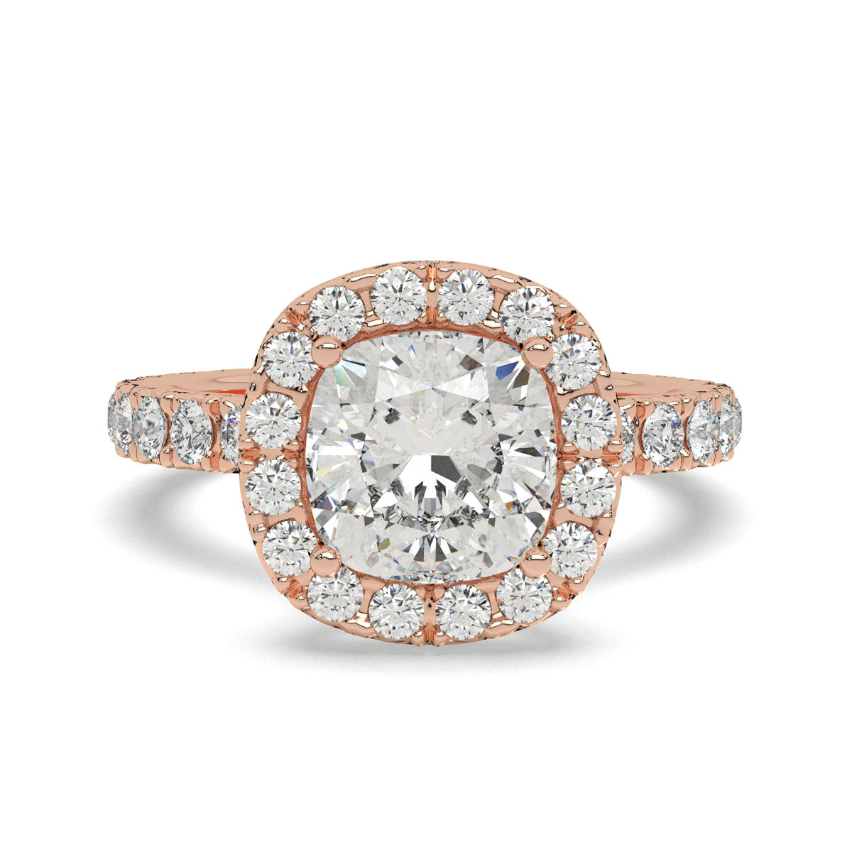 Eternal Glow Cushion Halo Ring