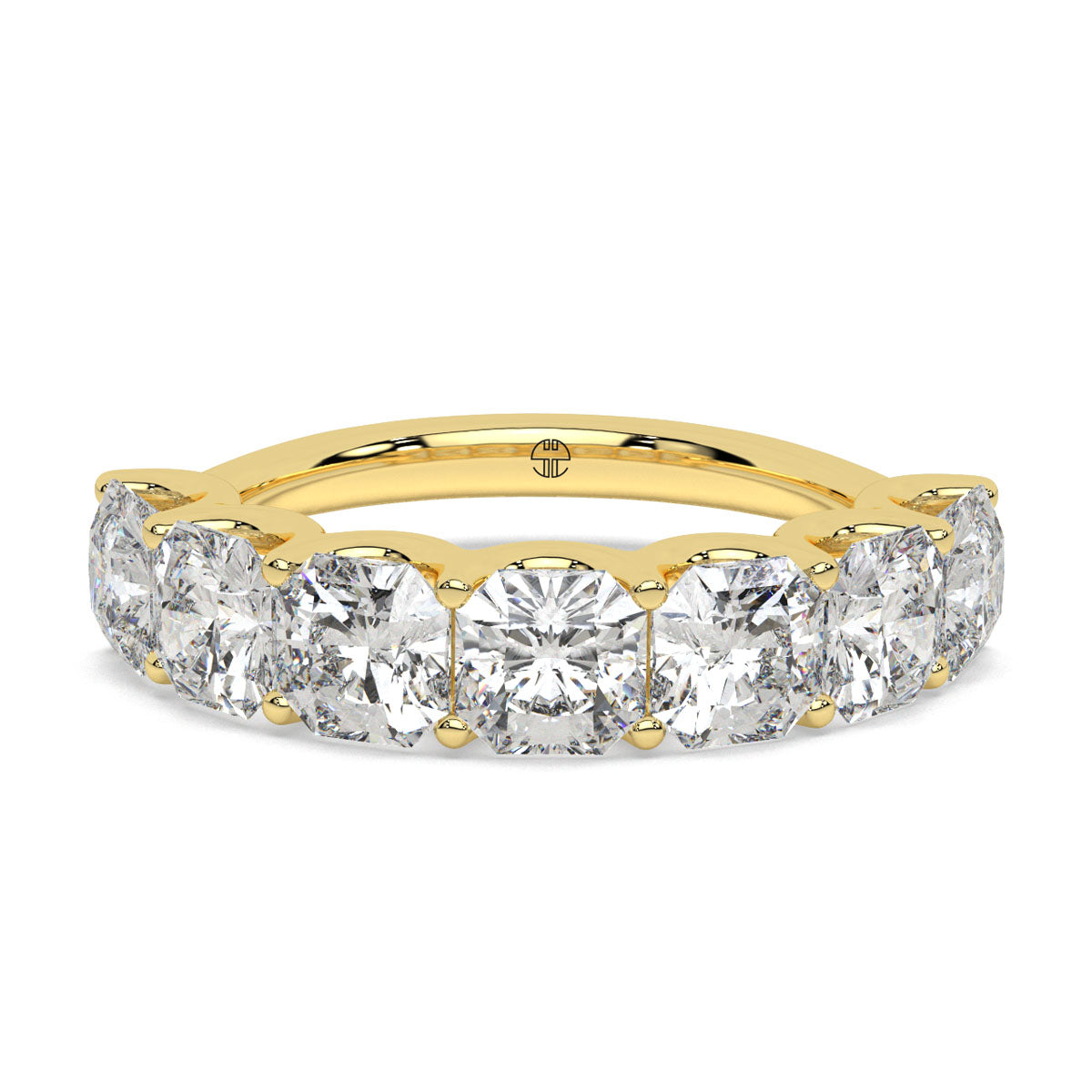 Square Radiant Half Eternity Band
