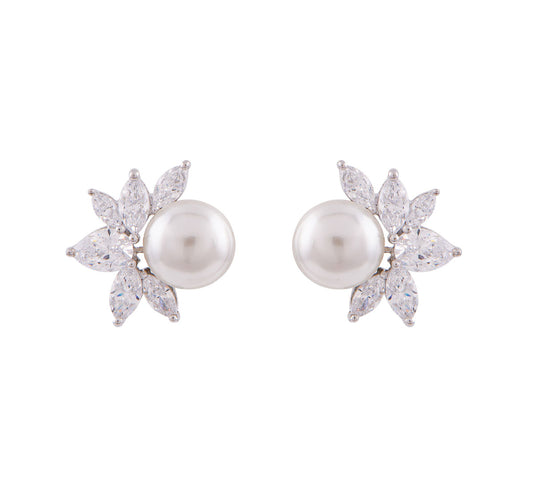 Blooming Pearl Studs