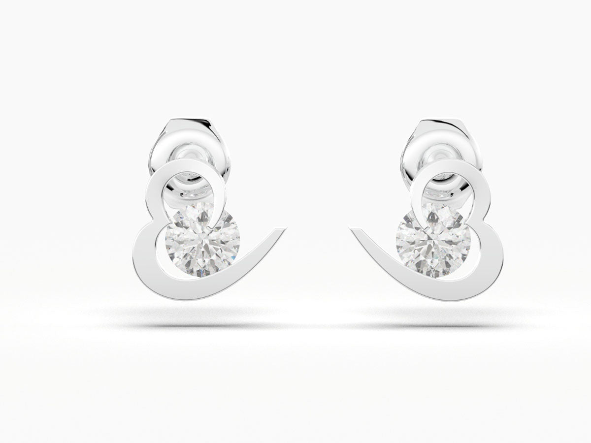 Heart’s Embrace Studs