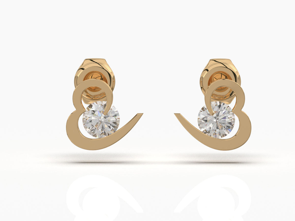 Heart’s Embrace Studs