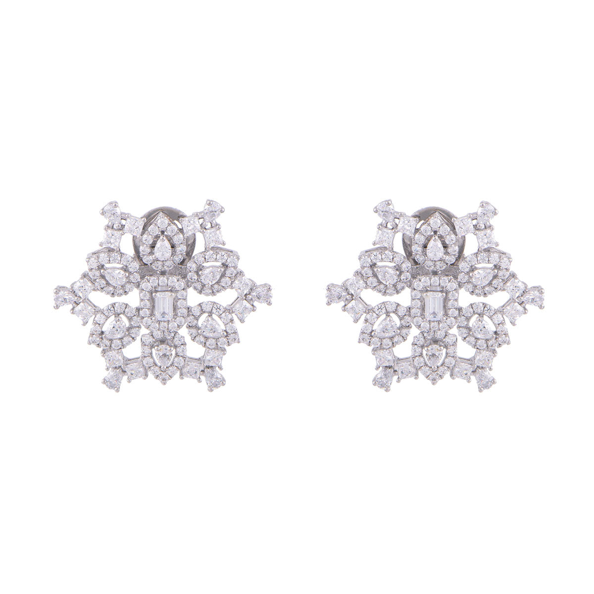 Snowflake Diamond Studs