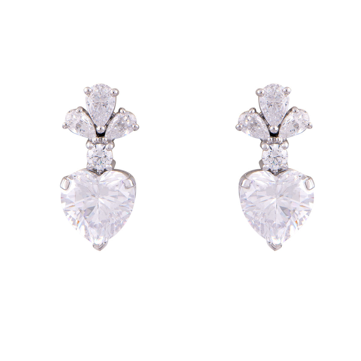 Heart & Petals Studs