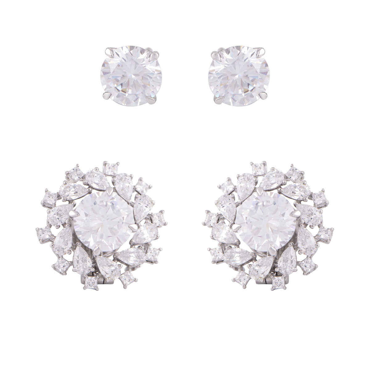 3-in-1 Fleur Convertible Studs