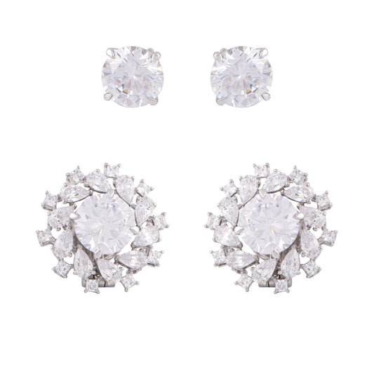 3-in-1 Fleur Convertible Studs