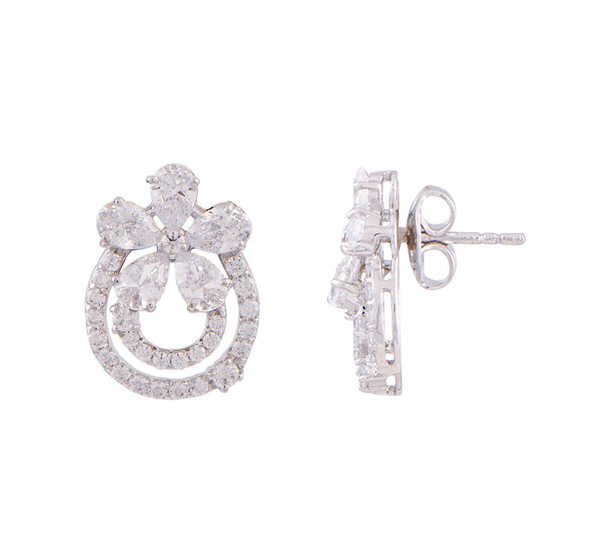 Daisy Halo Studs