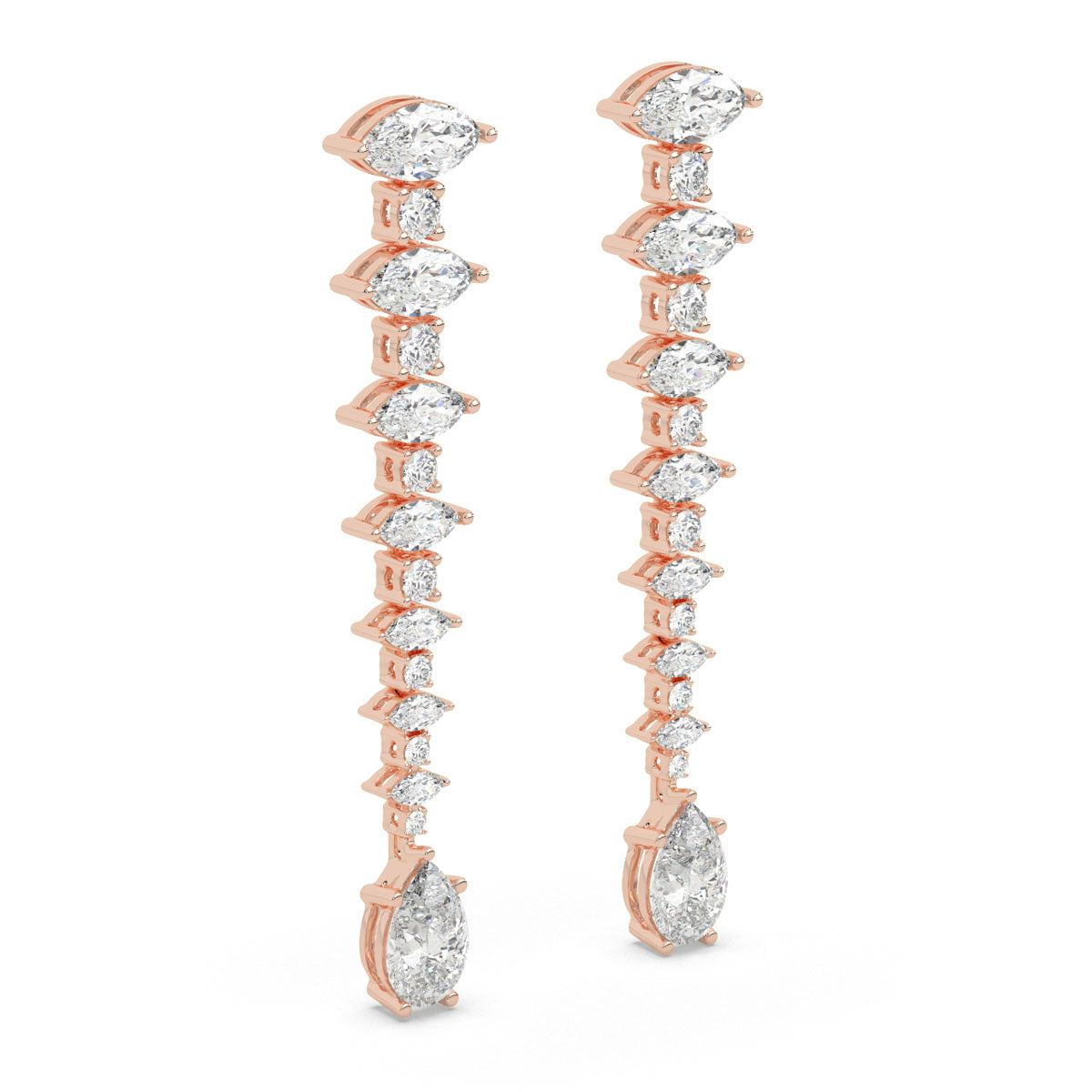 Cascade Marquise Diamond Earrings