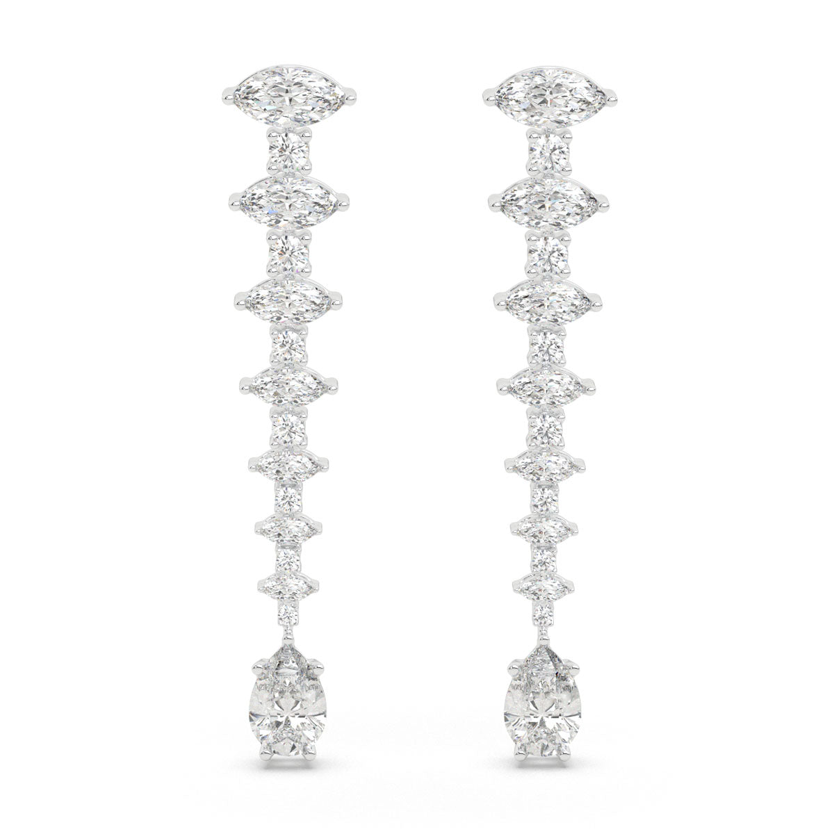 Cascade Marquise Diamond Earrings