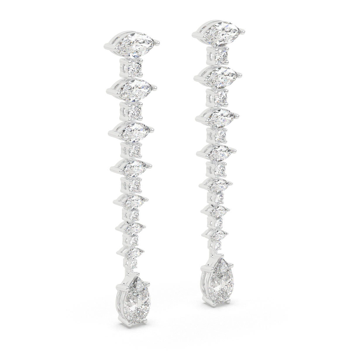 Cascade Marquise Diamond Earrings