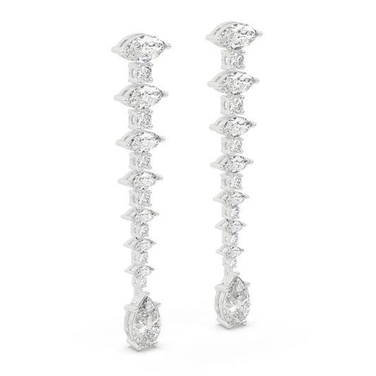Cascade Marquise Diamond Earrings