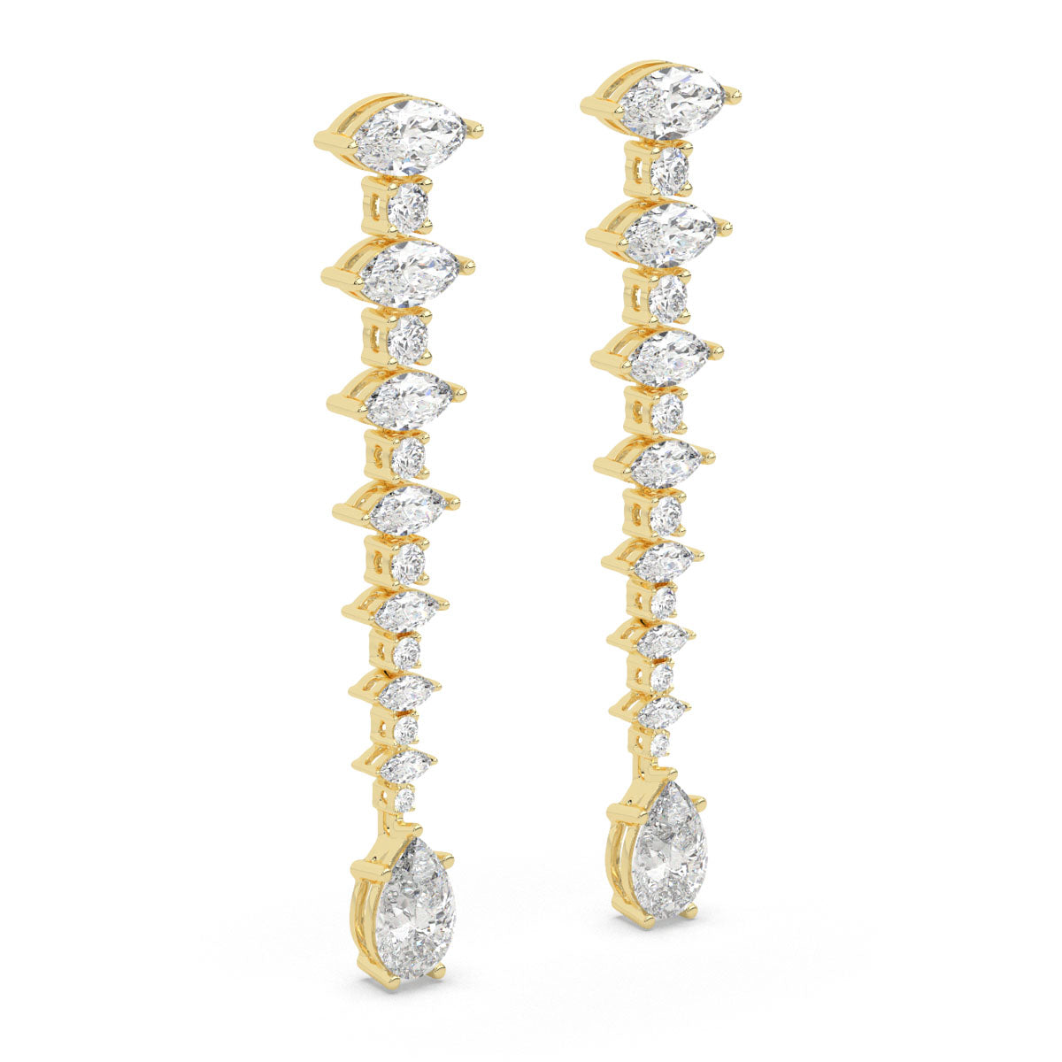 Cascade Marquise Diamond Earrings
