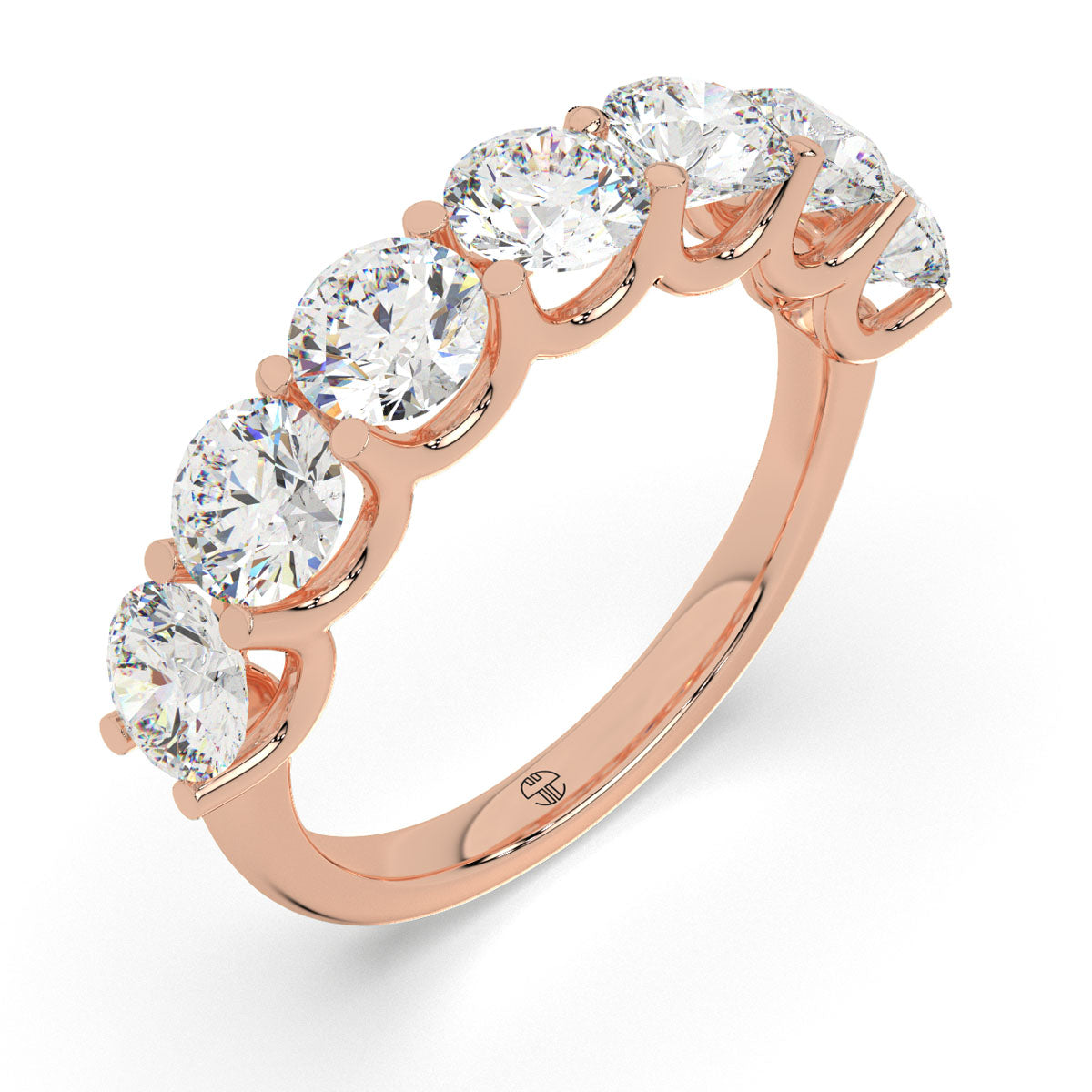 Round Half Eternity Band