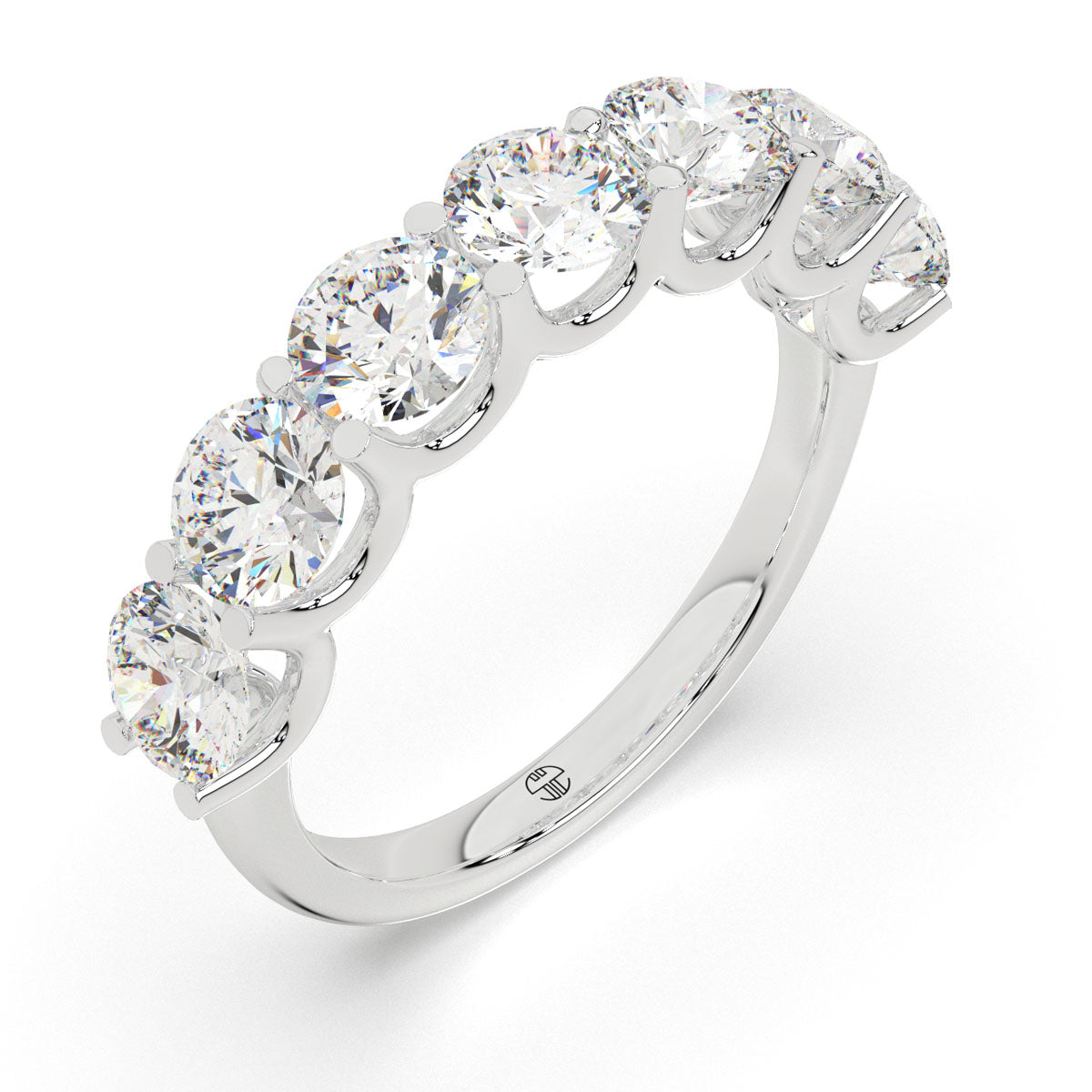 Round Half Eternity Band