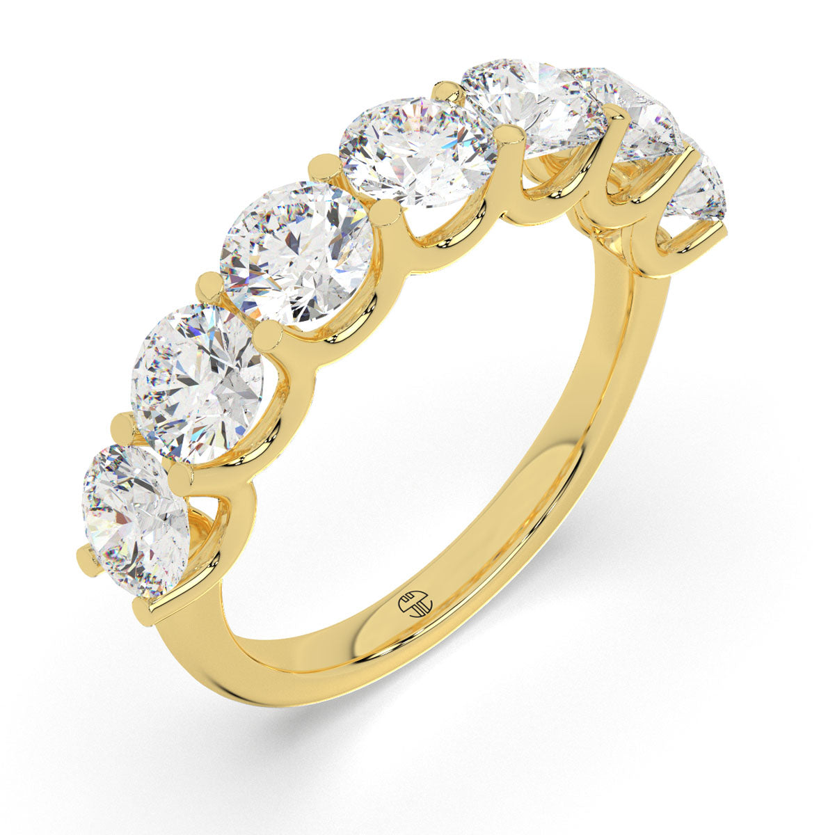 Round Half Eternity Band
