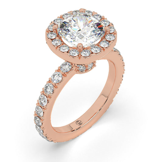 Eternal Glow Cushion Halo Ring