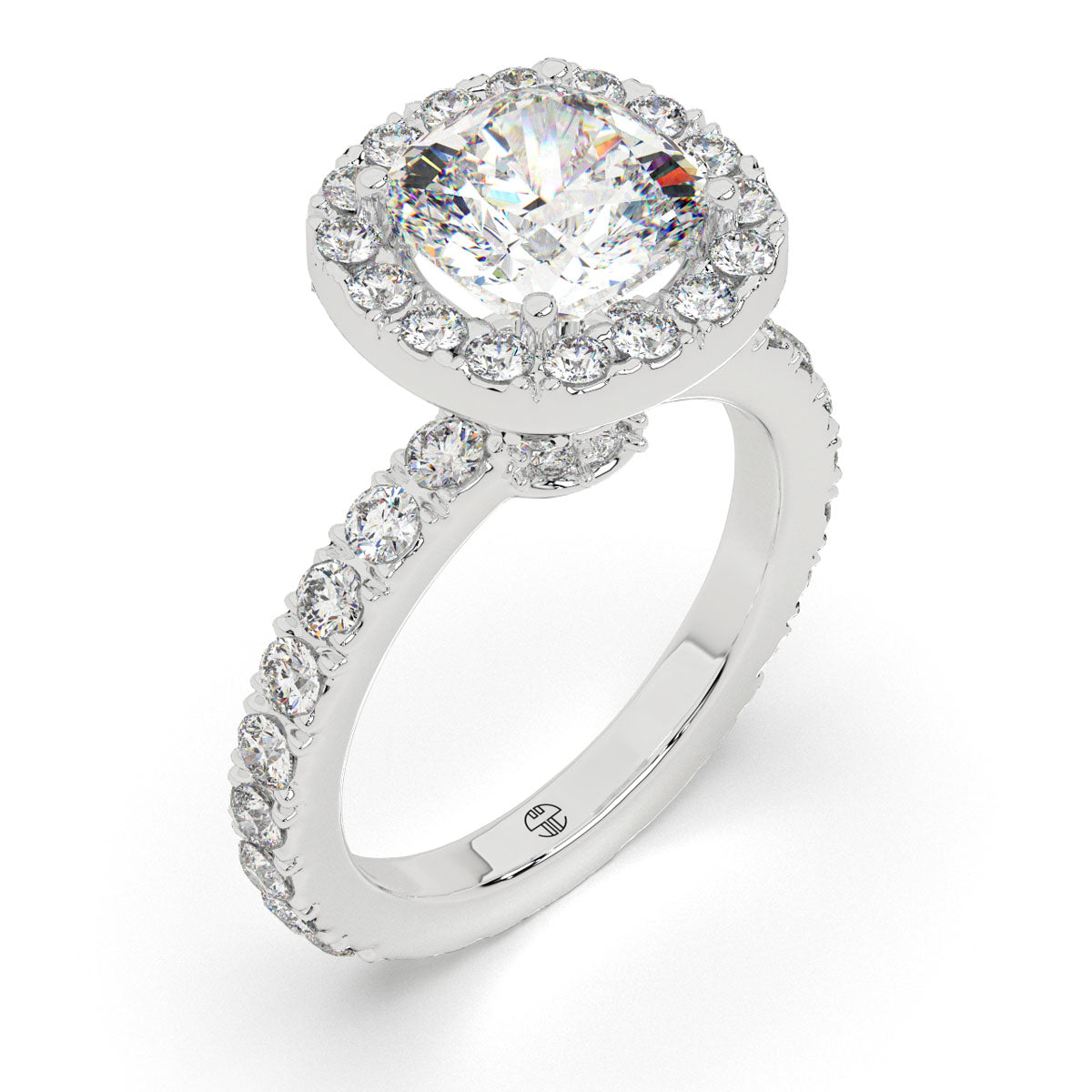 Eternal Glow Cushion Halo Ring