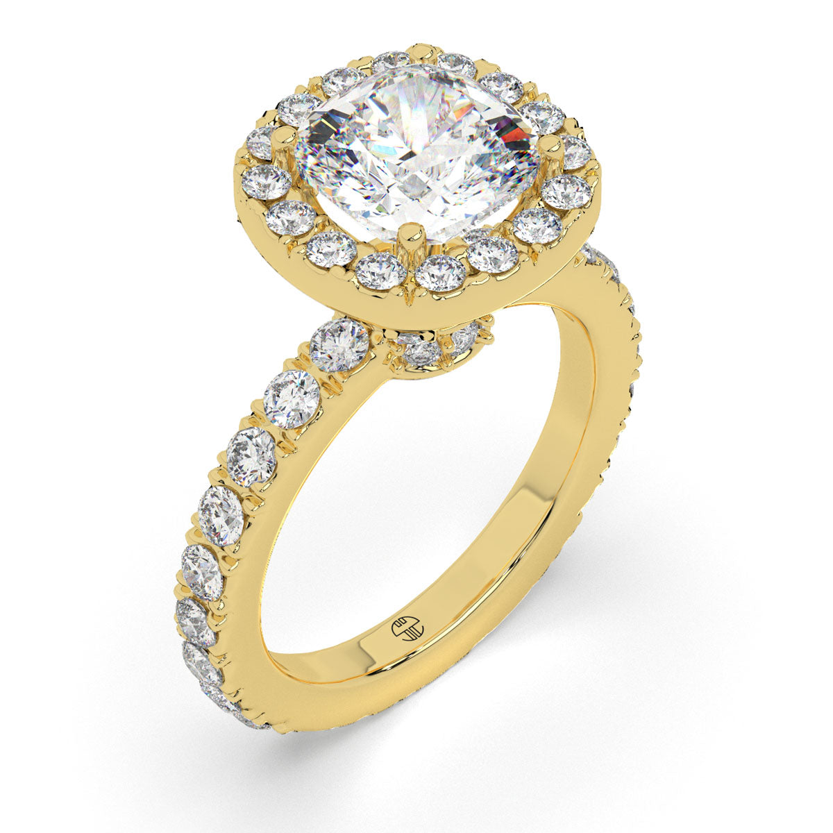 Eternal Glow Cushion Halo Ring