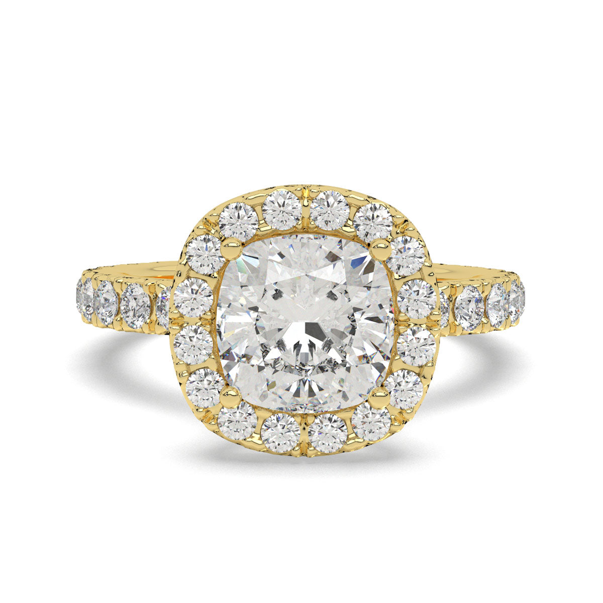 Eternal Glow Cushion Halo Ring