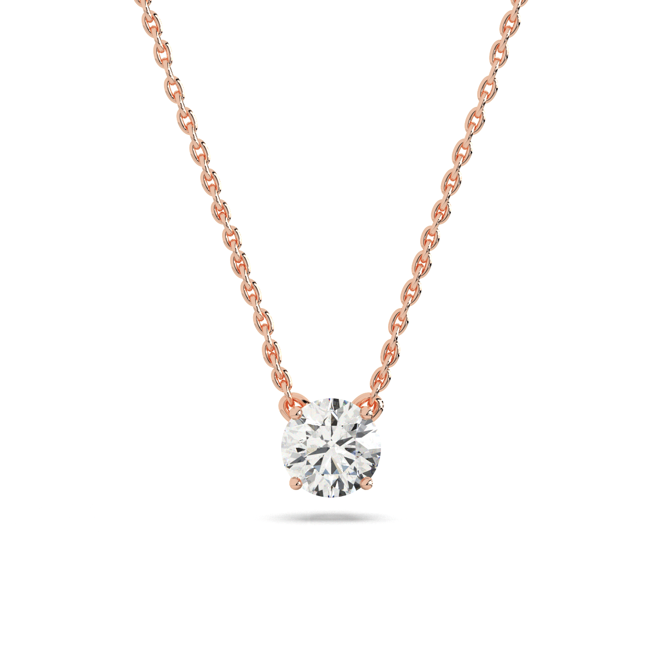 Round Solitaire Pendant