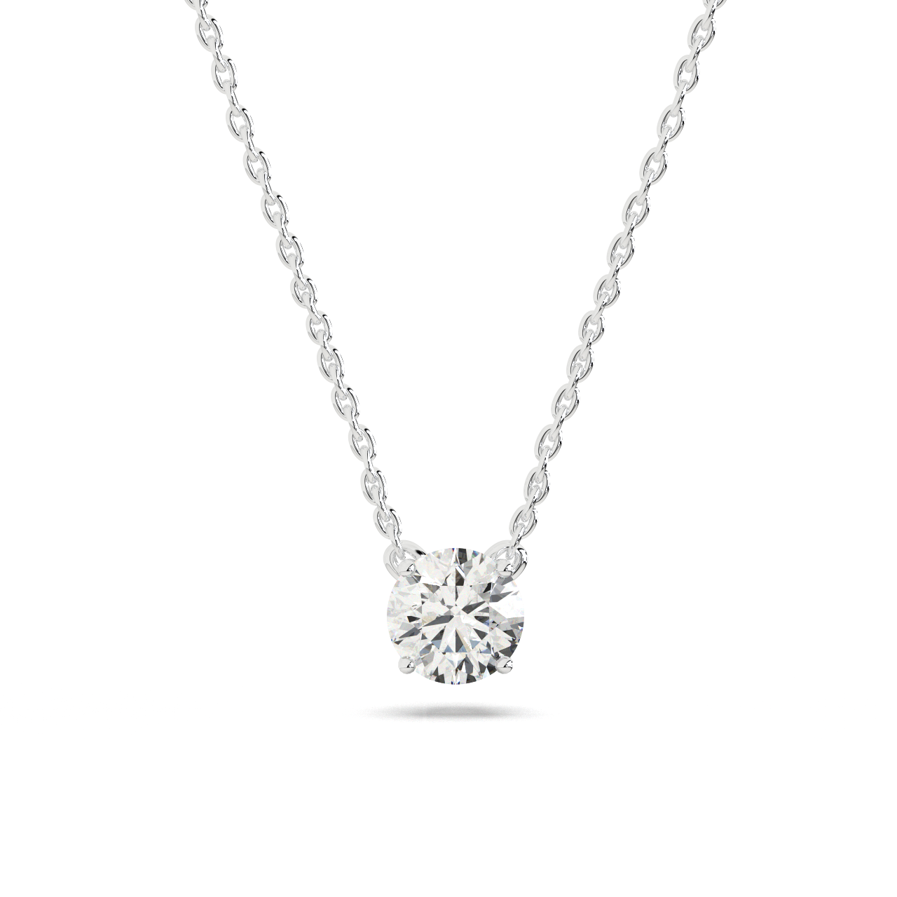 Round Solitaire Pendant