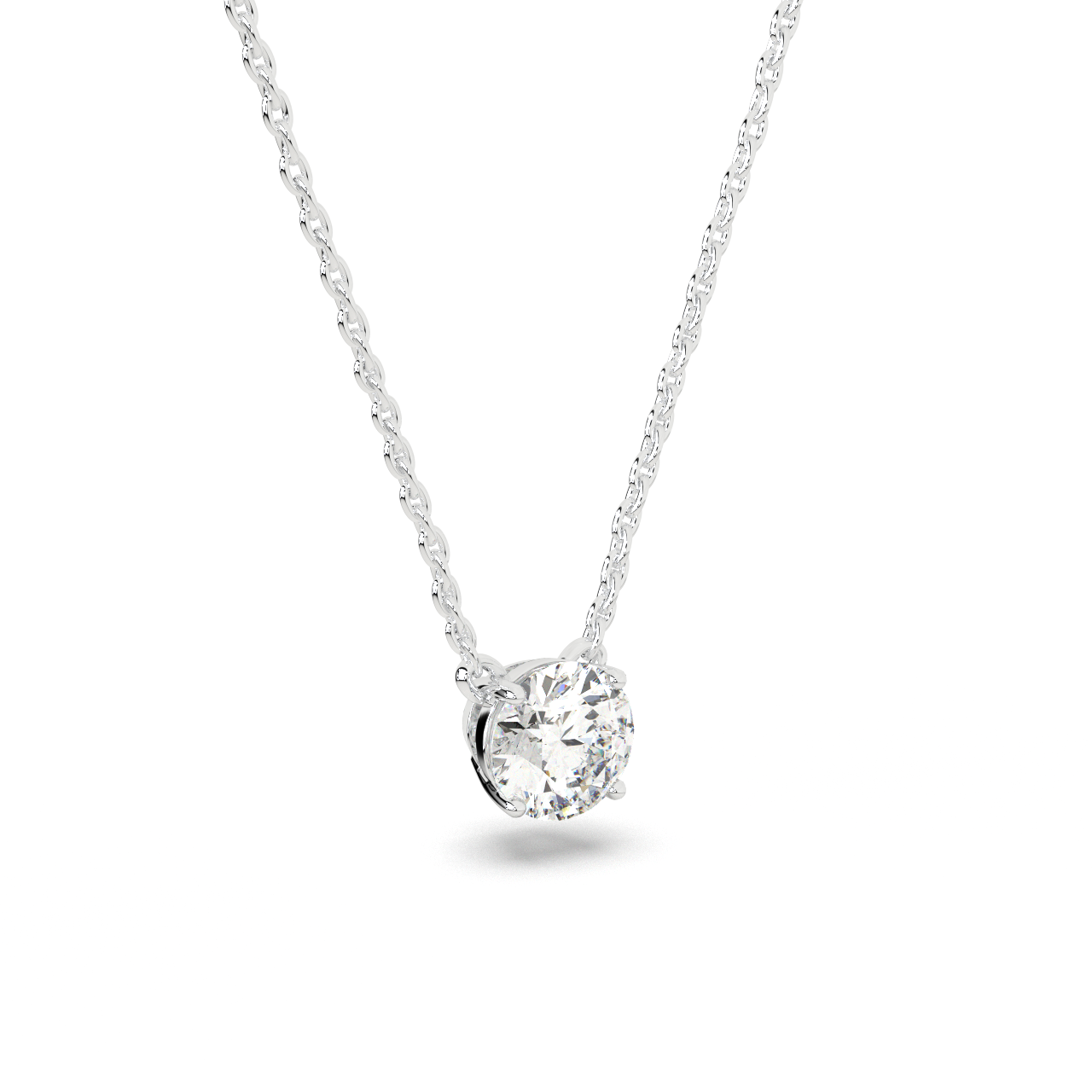Round Solitaire Pendant