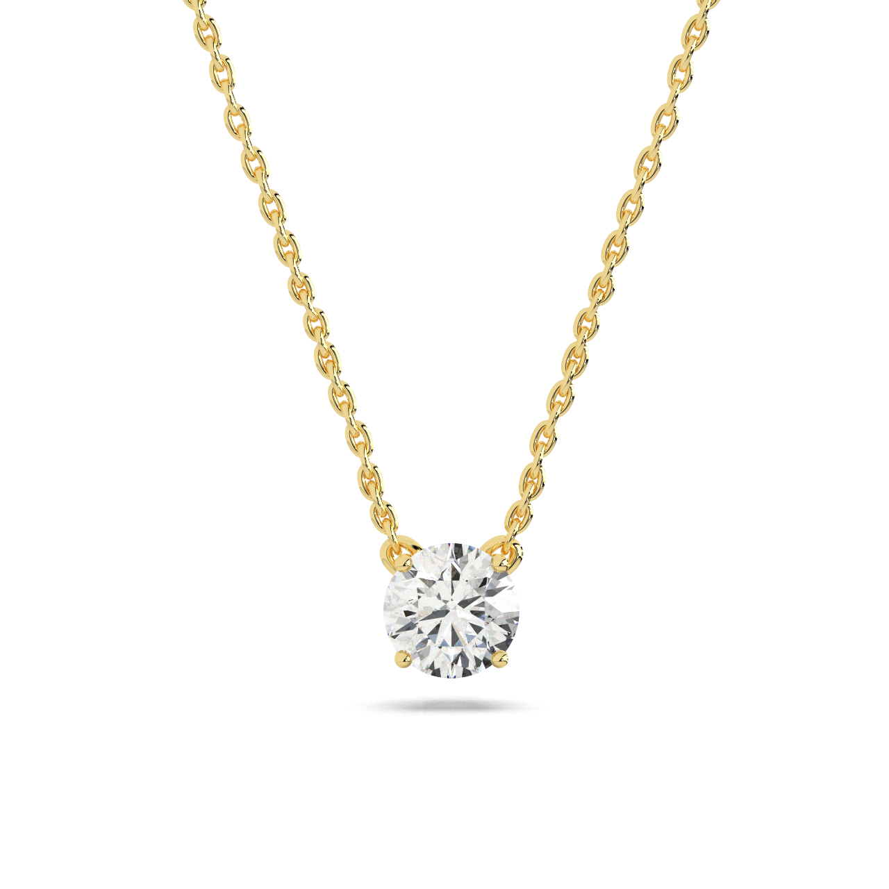 Round Solitaire Pendant