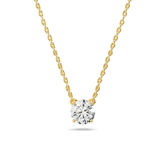 Round Solitaire Pendant