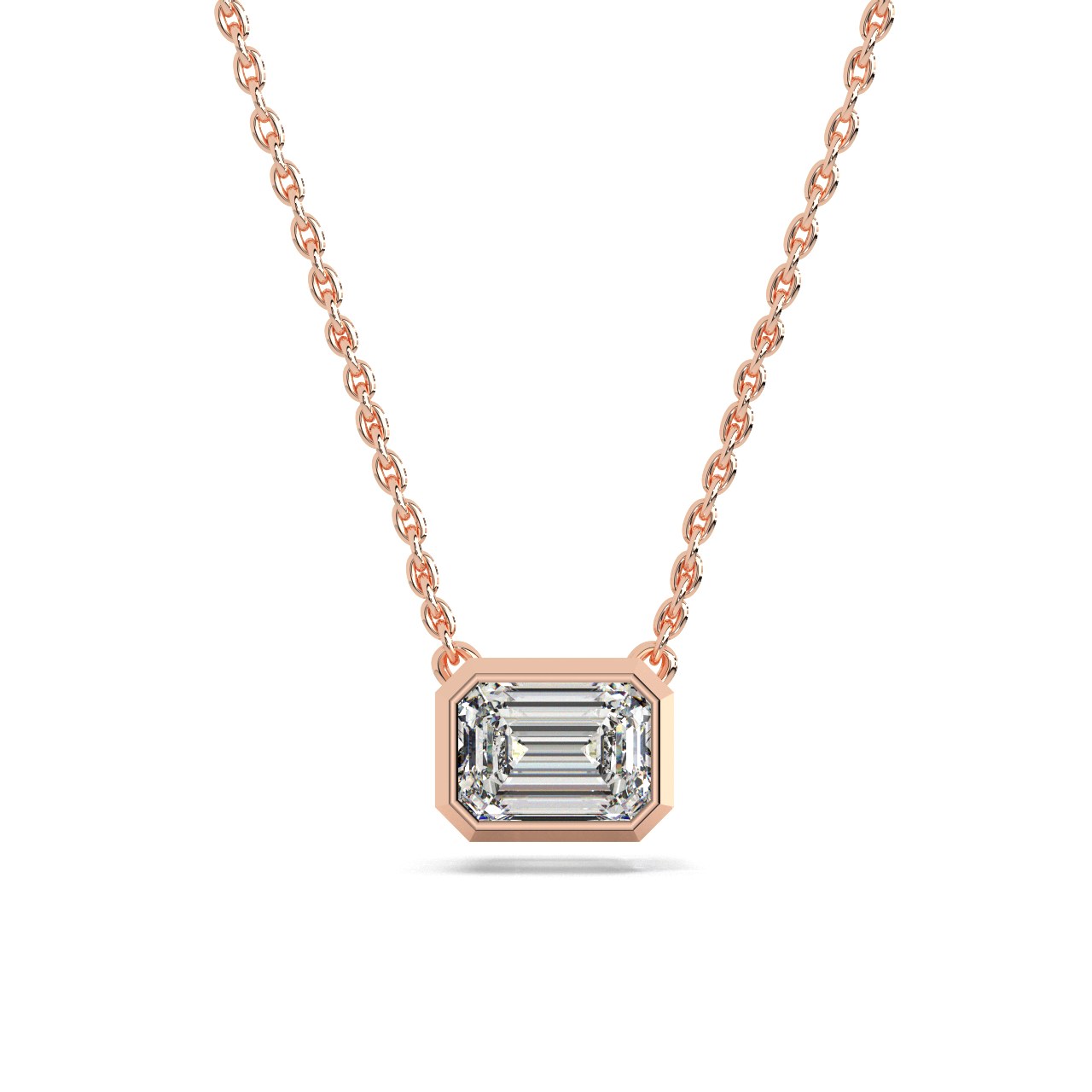 Emerald Solitaire Pendant