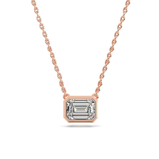 Emerald Solitaire Pendant