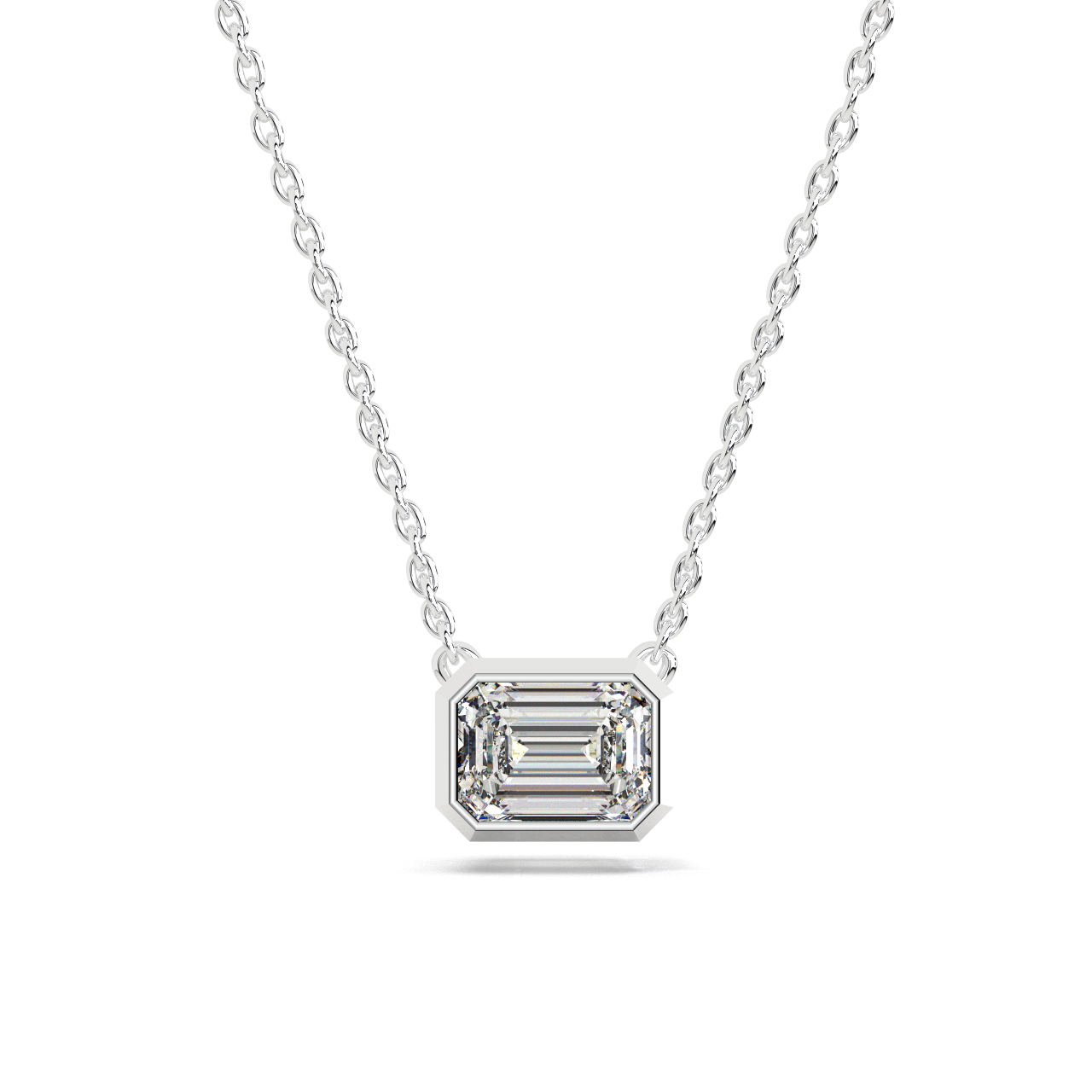 Emerald Solitaire Pendant