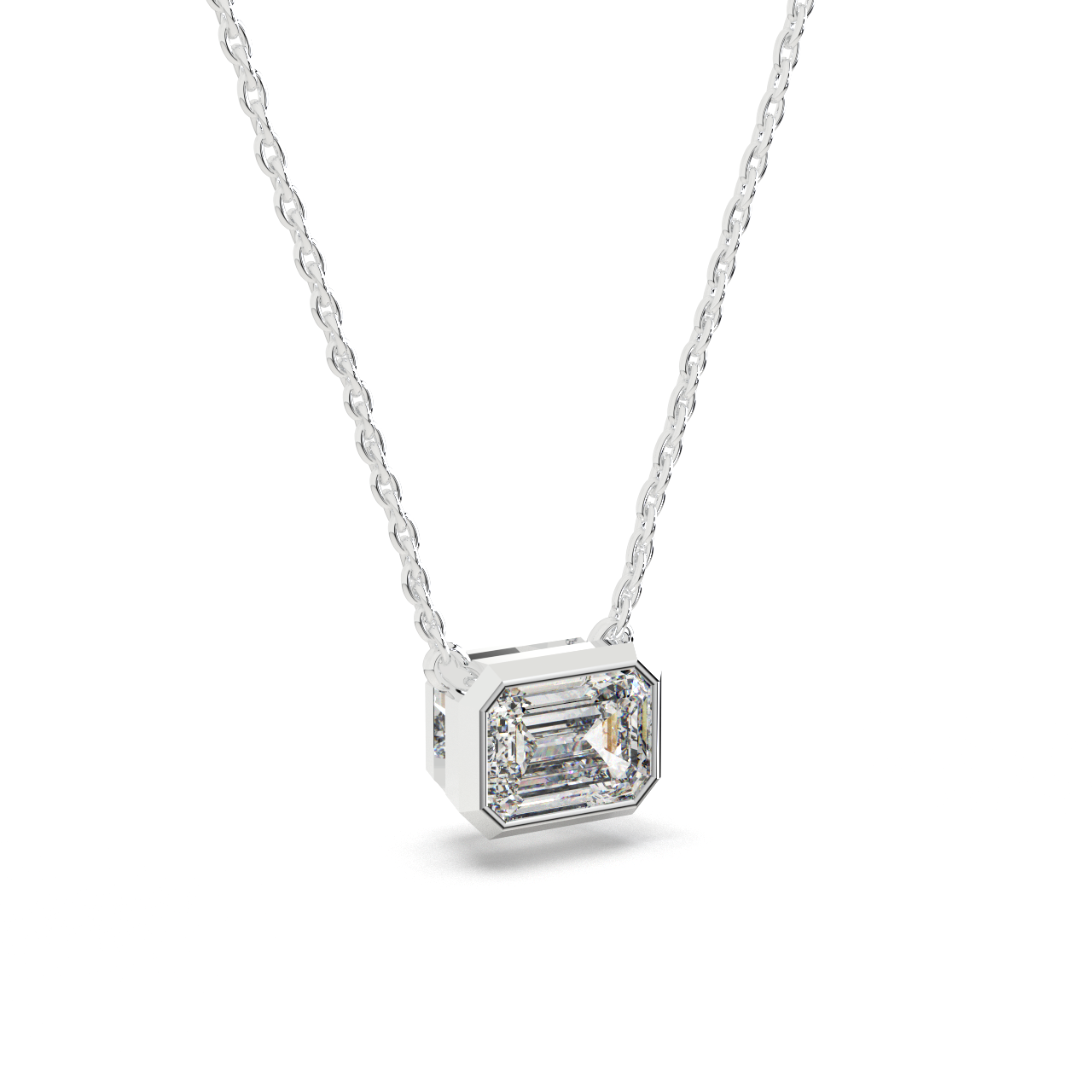 Emerald Solitaire Pendant