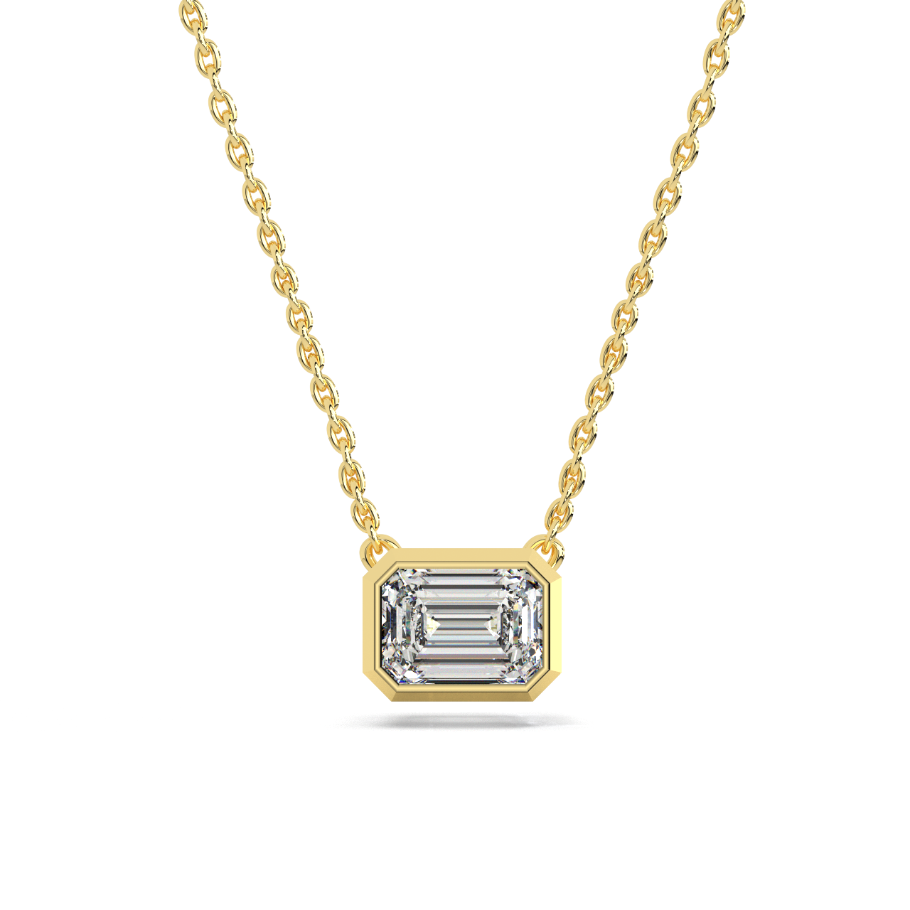 Emerald Solitaire Pendant