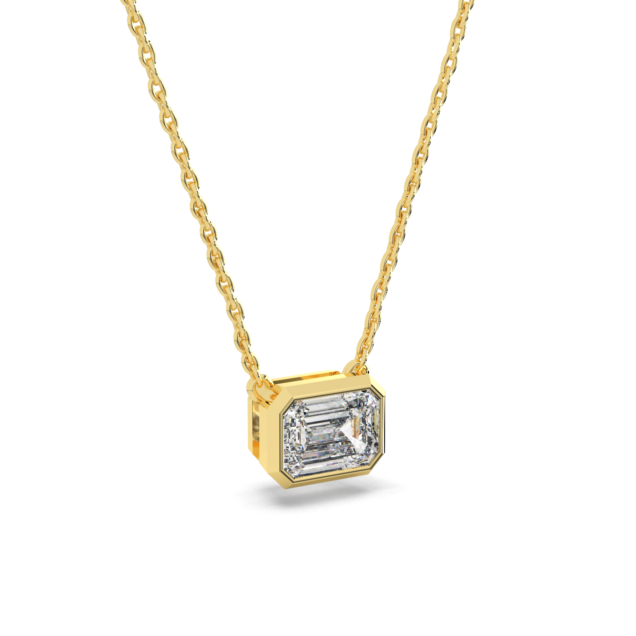 Emerald Solitaire Pendant