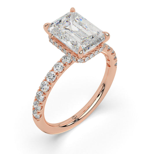 Eternal emerald solitaire ring