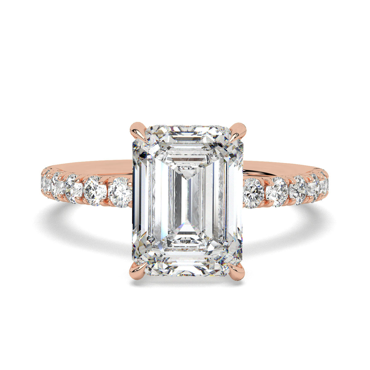 Eternal emerald solitaire ring