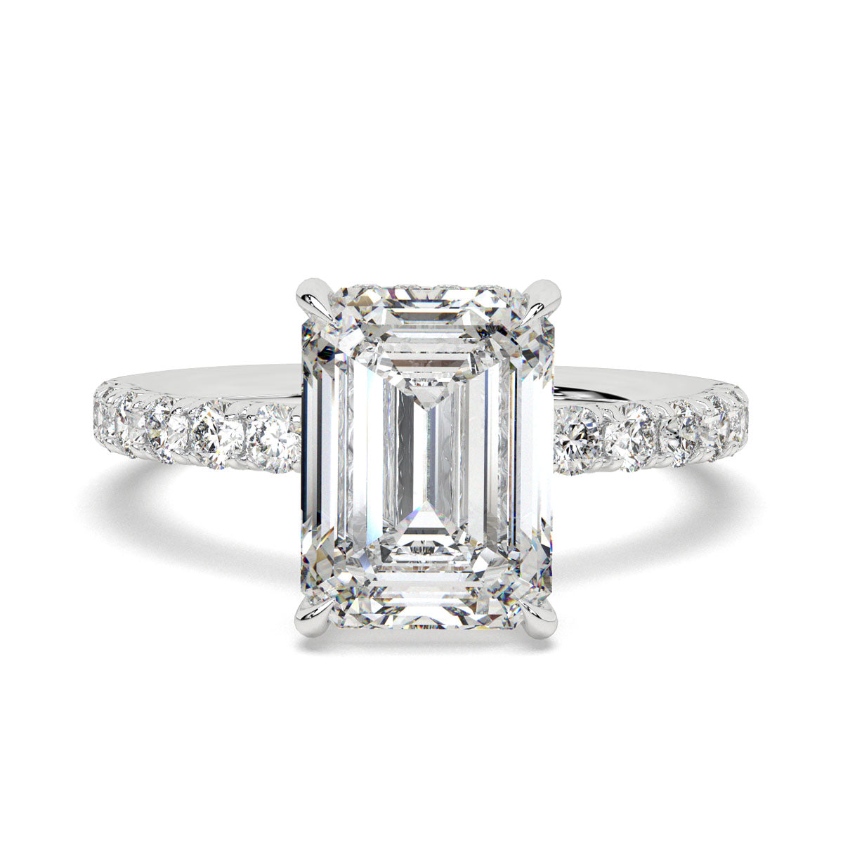 Eternal emerald solitaire ring
