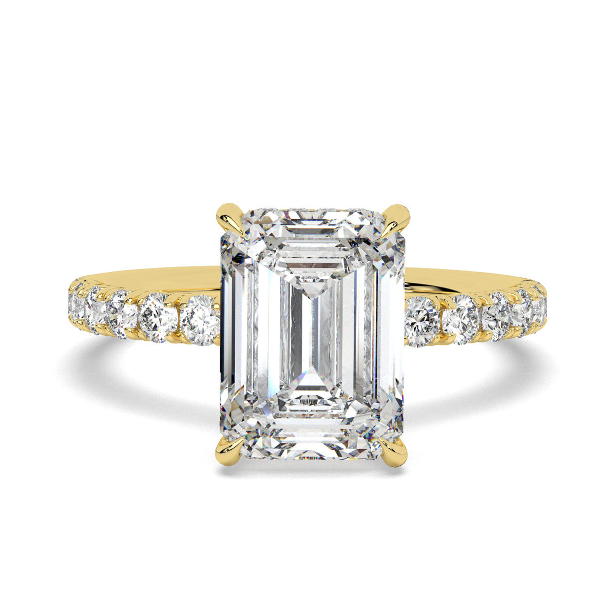 Eternal emerald solitaire ring
